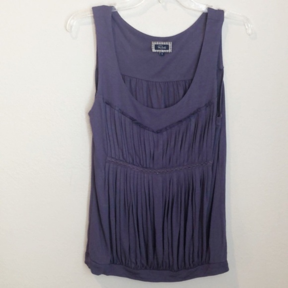 Rails pleated‎ tank Purple